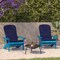 Flash Furniture Blue Adirondack Chairs with Blue Cushions, 2PK 2-JJ-C14501-CSNBL-BLU-GG - alternate 1